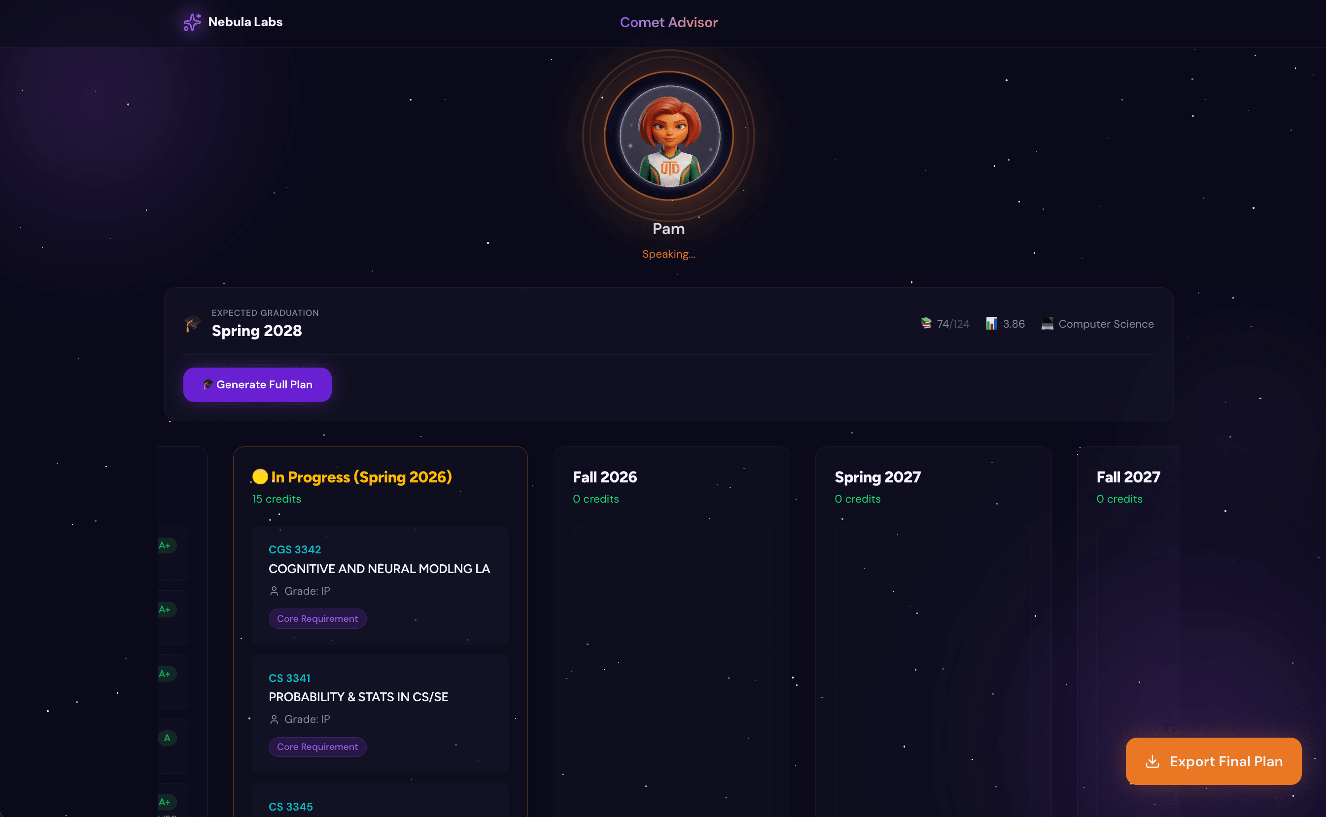 CometAdvisor — Screenshot